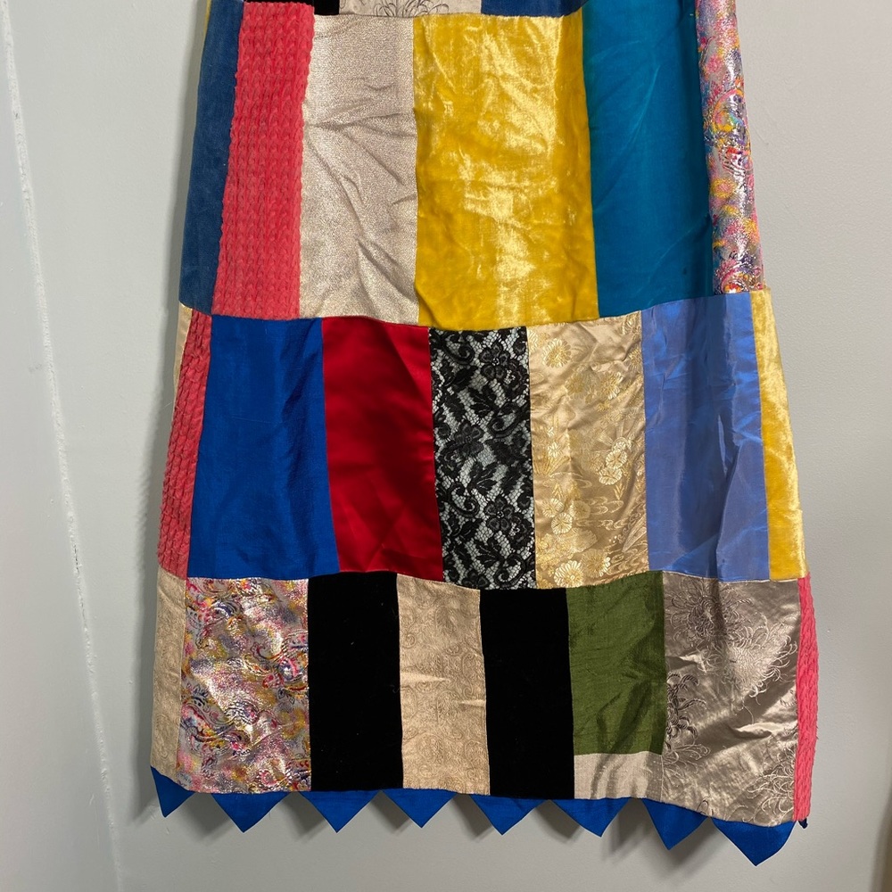 Vintage Patchwork Long Skirt - image 3